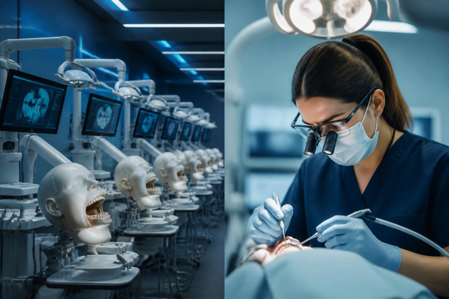 Modern dental simulation lab and live clinical training
